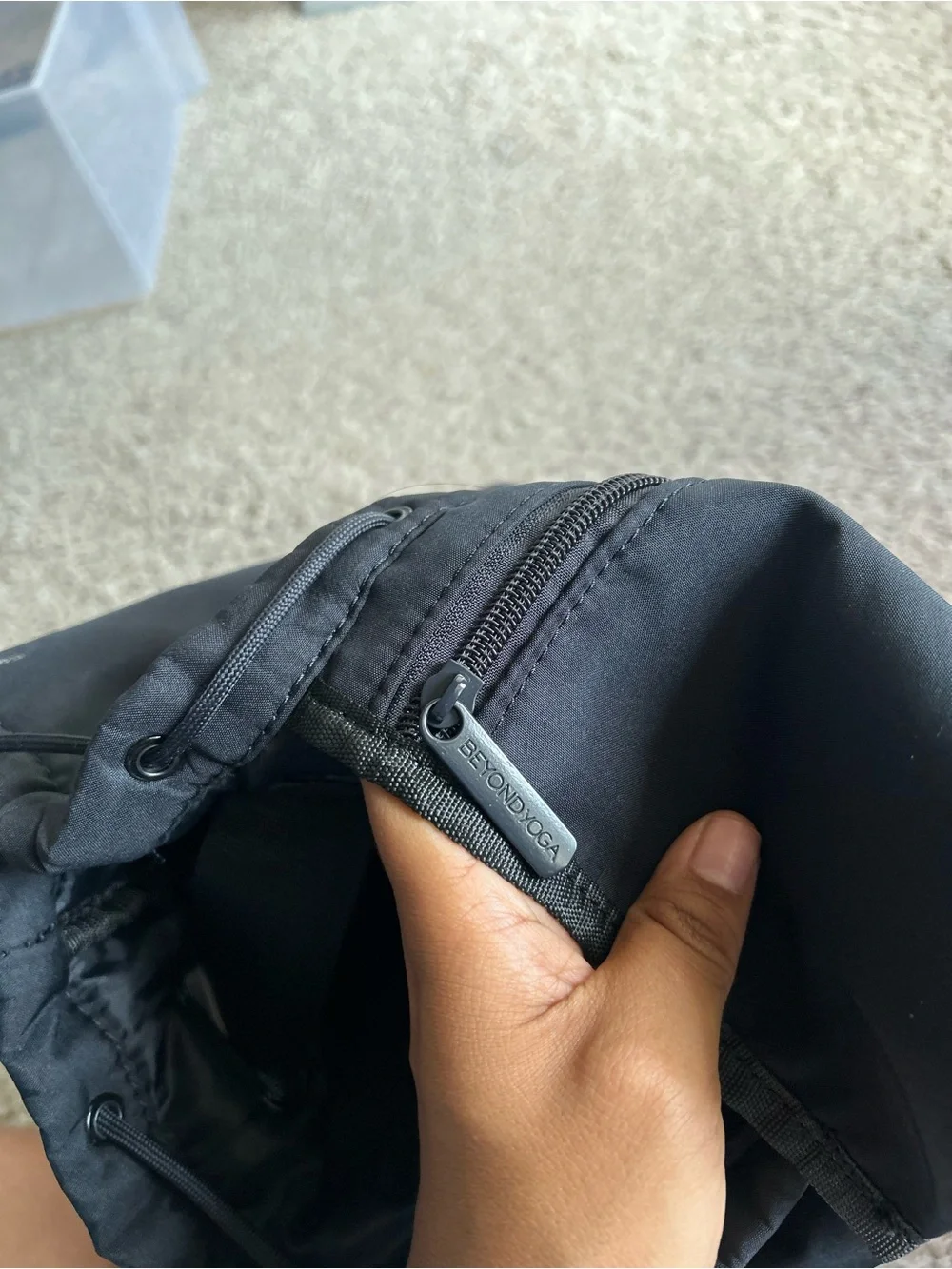 Beyond Yoga Black Convertible gym bag